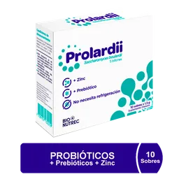Prolardii Suplemento Dietario con Zinc Probióticos y Prebióticos