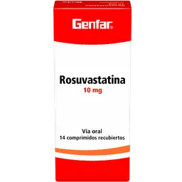 Rosuvastatina Genfar 10 Mg 14 Tabletas W