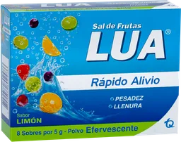Sal De Frutas Lua Rapido Alivio Limon X 8 Sobres X 5Gr