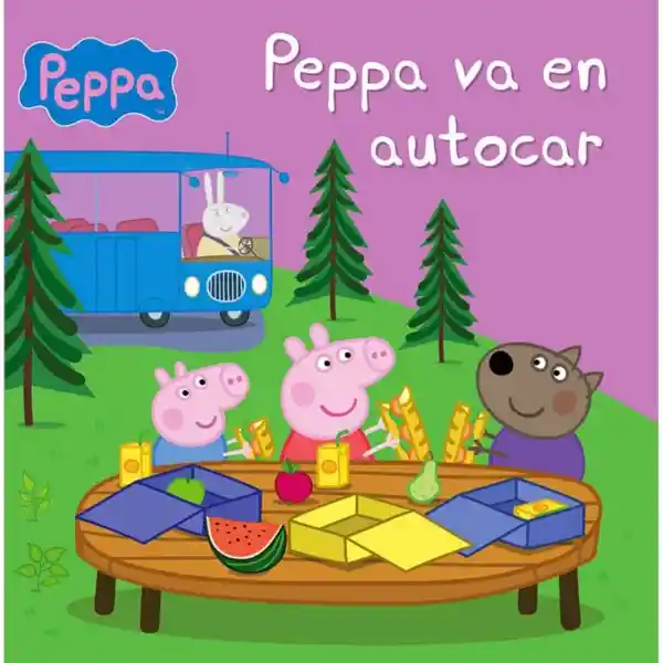 Peppa va en autobús