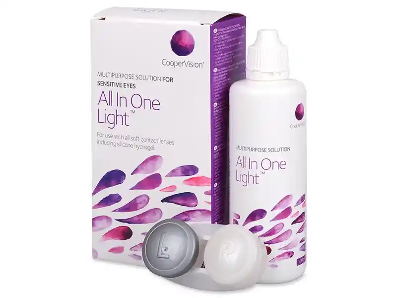 One Soluci=N Desinfectante All In Light Para Lentes De Contact