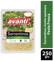 Avanti Sorrentinos Rellenos de Ricotta y Espinaca