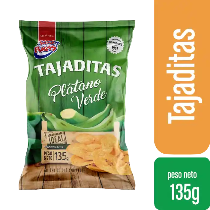 Super Ricas Snack de Tajaditas de Plátano Verde