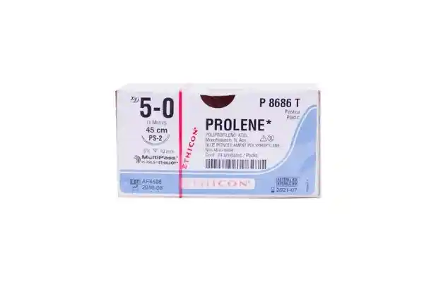 Sutura Prolene 5-0 Ps-2 45Cm R Ref P8686T Sob X 1 Ethicon  4