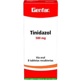Tinidazol Genfar Antibiótico (500 Mg) Tabletas