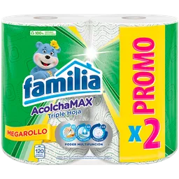 Familia Toallas De Cocina Acolchamax Megarollo X 2 Rollos