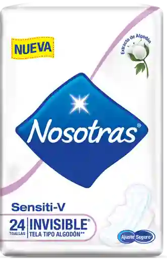 Nosotras Toallas Higiénicas Invisible Sensitive
