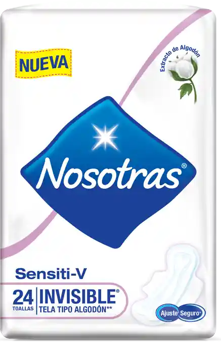 Nosotras Toallas Higiénicas Invisible Sensitive