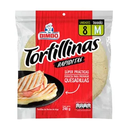 Bimbo Tortillas de Harina de Trigo Rapiditas Tamaño M