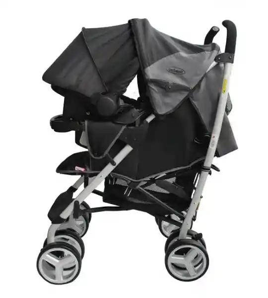 Travel System Cross Ultraliviano Grey Black. Coche 4 en 1