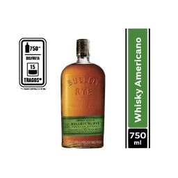 Whiskey Americano Bulleit Rye 750 mL 12X01 Gl