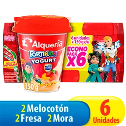 Alqueria Forti Kids Yogurt Infantil Frutal x 6 Unidades