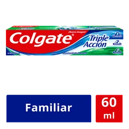 Crema Dental Colgate Triple Acción Menta Original 60 ml
