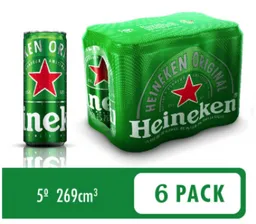Heineken Cerveza Original x 6 Unidades