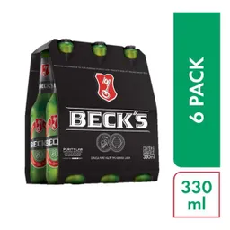 Beck's Licor Cerveza X 6 Unidades.