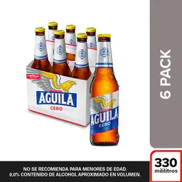 Aguila Cero Cerveza sin Alcohol Six Pack