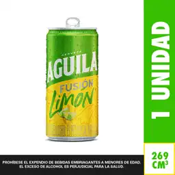 Aguila Cerveza Fusión Limón