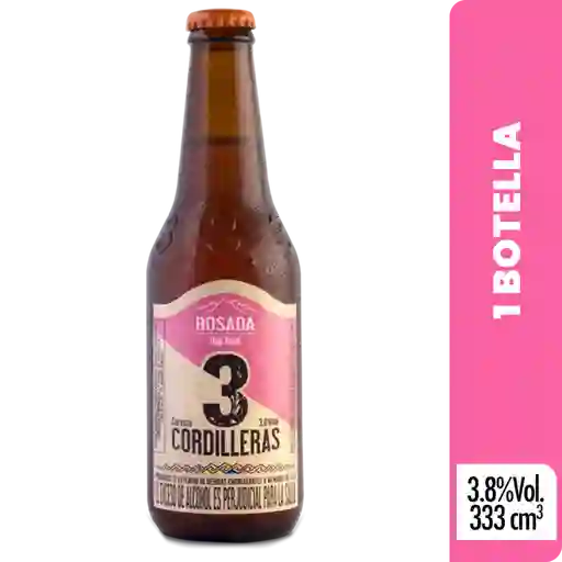 3 Cordilleras Cerveza Rosada - Cerveza Artesanal 3 Pack