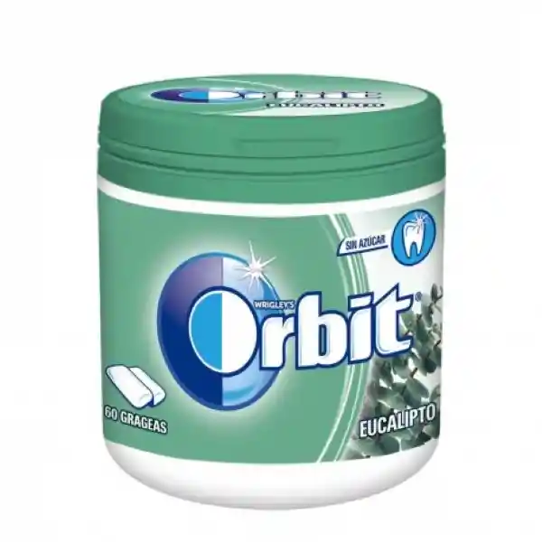 Orbit Chiclets De Eucalipto x 60 Unidades