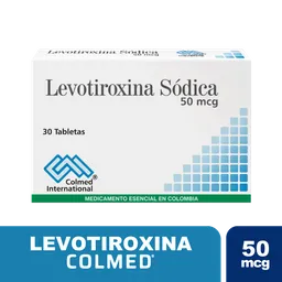 Levotiroxina Colmed International Sodica Hormona (50 Mcg) Tabletas