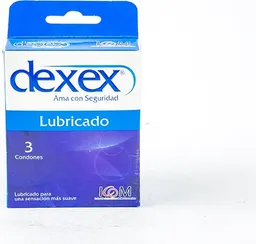 Dexex Condones Lubricado 3 Unidades
