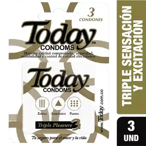 Today Condones Triple Pleasure
