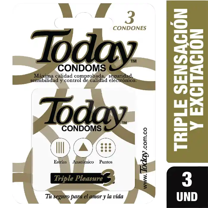 Today Condones Triple Pleasure