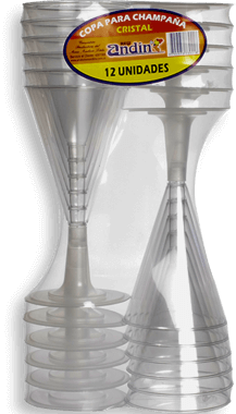 New Andin Copa para Champaña de Cristal 12 und