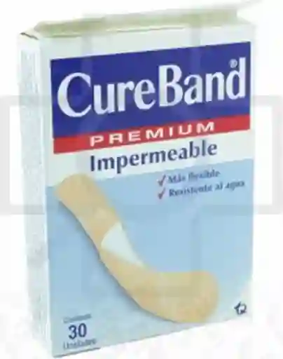 Cure Band Curas Premium Impermeable Caja X 30 Unidades