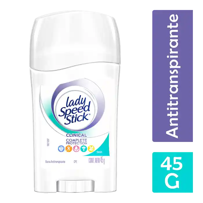 Lady Speed Stick Antitranspirante Clinical Complete en Barra