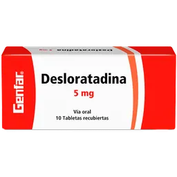 Desloratadina Genfar Genfar 5Mg Caja X 10 Tabletas Desloratadina