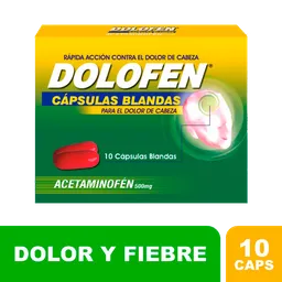 Dolofen X 10 Capsulas Acetaminofen