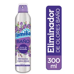 Familia Spray Eliminador de Olores para Baño Aires de Lavanda