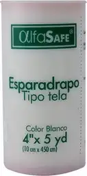 Alfa Trading Esadrapo Tela Blanco 4x5 Yd