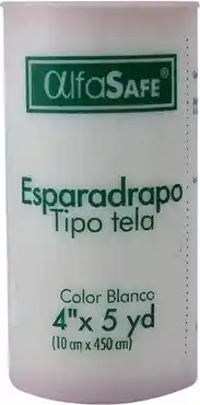 Alfa Trading Esadrapo Tela Blanco 4x5 Yd