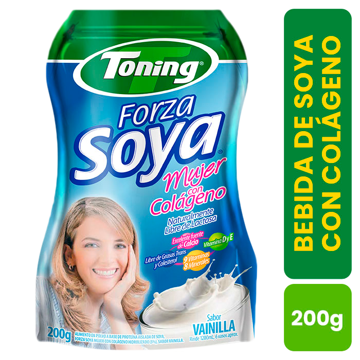 Toning Alimento de Soya Forza para Mujer Sabor a Vainilla 200 g