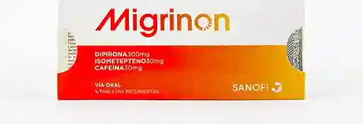 Migrinon Tabletas Recubiertas (300 mg / 30 mg / 30 mg)