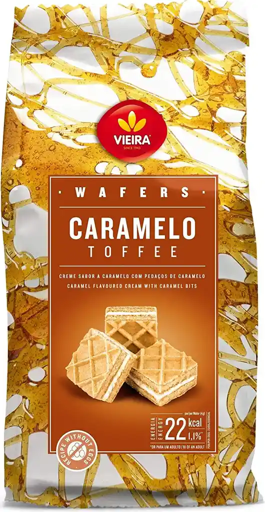 Wafer Éxito Vieira S Caramelo Toffee