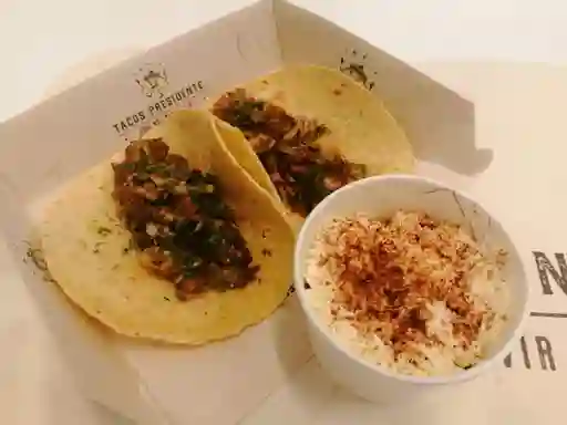 Esquites + 2 Tacos