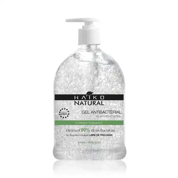 Gel Antibacterial Con Vitamina E Libre de Triclosán 500 mL