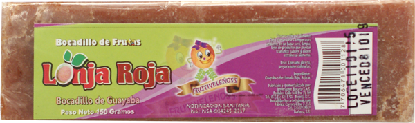 Frutivelenos Lonja De Bocadillo De Guayaba 150 g