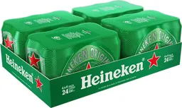 Heineken Cerveza Premium Bandeja en Lata 24 Pack