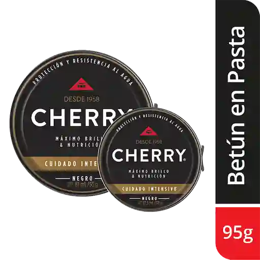 Cherry Betún en Pasta Color Negro