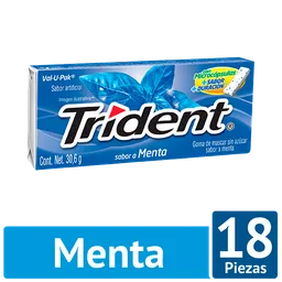 Trident Goma de Mascar con Sabor a Menta