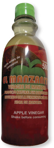 El Manzanito Vinagre De Manzana 500 ml