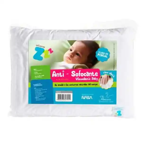 Almohada Baby Antisofocante Viscolastica30xfunda Algodon