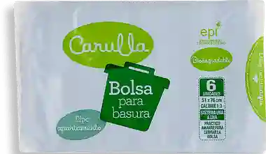 Carulla Bolsa Para Basurax 6 Unidades