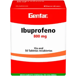 Ibuprofeno Tabletas Recubiertas Via Oral