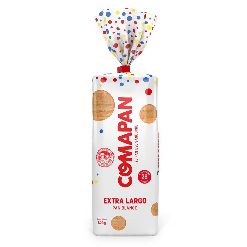 Comapan Pan de Molde Extra Largo 520 g