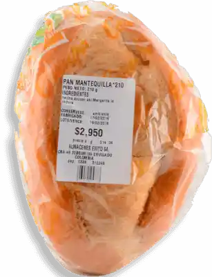 Pan Éxito Mantequilla